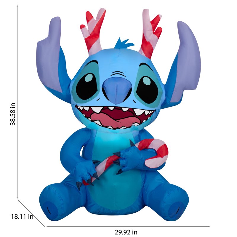 Disney 3.2-ft Lighted Stitch Christmas