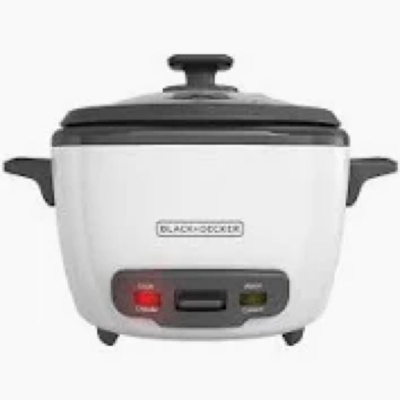 BLACK+DECKER 16-Cup Rice Cooker, RC516, 8-Cup Uncooked Rice, Steaming Basket, Removable Non-Stick Bo