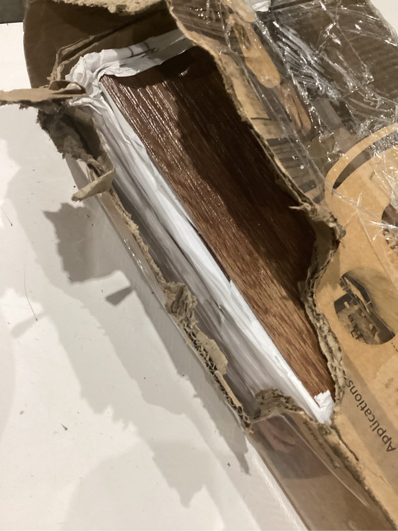Condition photo showing Good Condition for art3d 36-pack 54 sq.ft peel and stick floor tiles vinyl plank flooring wood look, adhesive and waterproof tile sticker for bedroom, living room, kitchen, rv in rosewood 36 x 6 x 0.1 inches rosewood 36