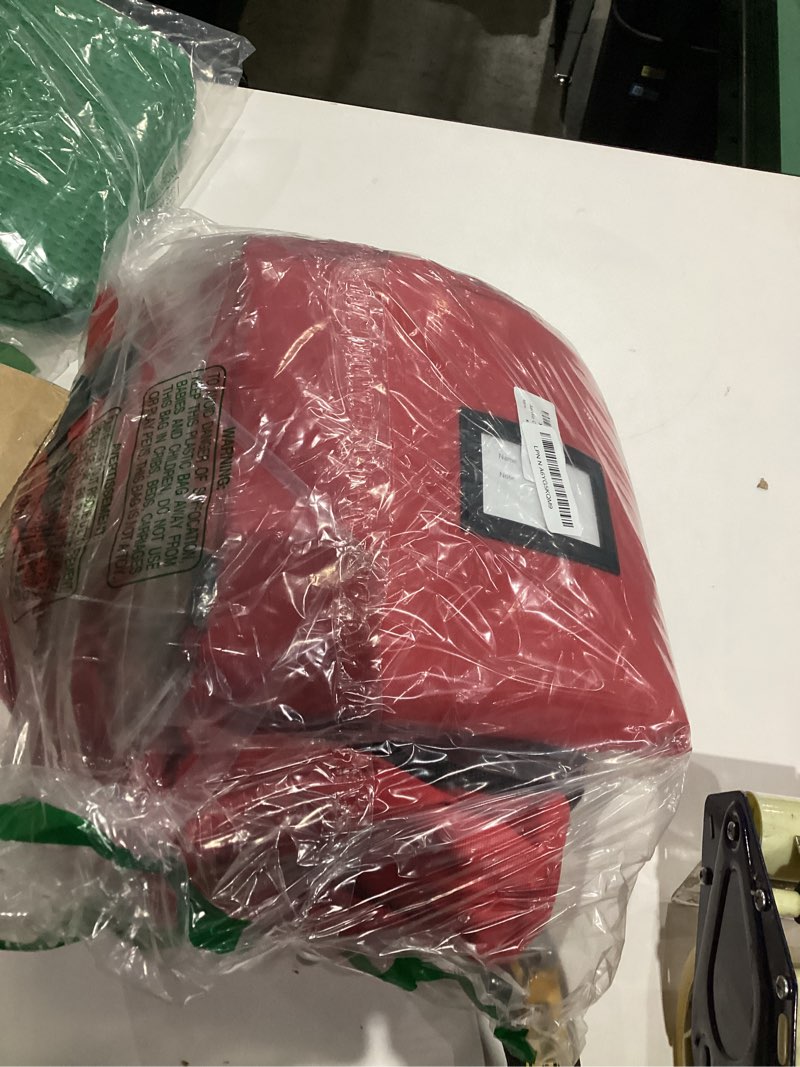 Condition photo showing As Is for AerWo Christmas Tree Storage Bag 7.5 ft, Large Christmas Tree Storage Box, Christmas Storage Containers Fits Up to 7.5 Ft Artificial Trees Heavy Duty 600D Oxford Xmas Holiday Tree Bag with Dual Zipper Red 7.5 FT