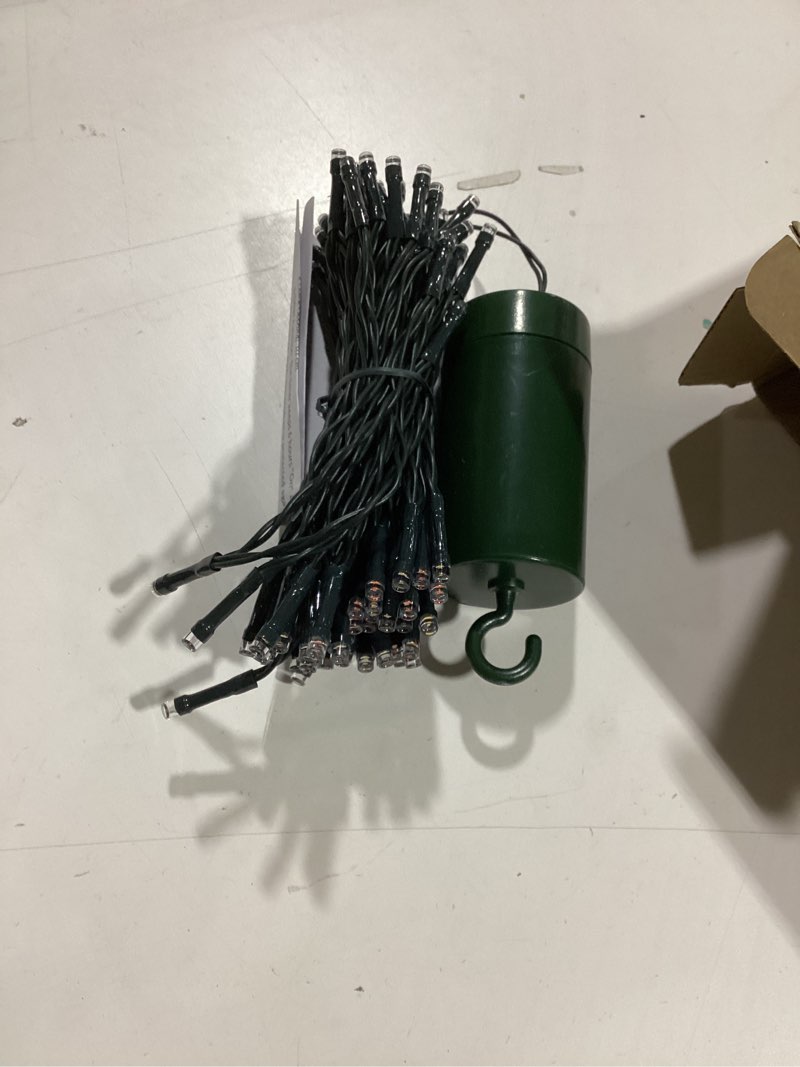 Condition photo showing As Is for Joomer Battery Christmas Lights, 33ft 100LED Fairy Lights Battery Operated Timer 8 Modes Waterproof for Outdoor Home Garden Party Holiday Christmas Trees Decoration (Multicolor) Multicolor 100LED