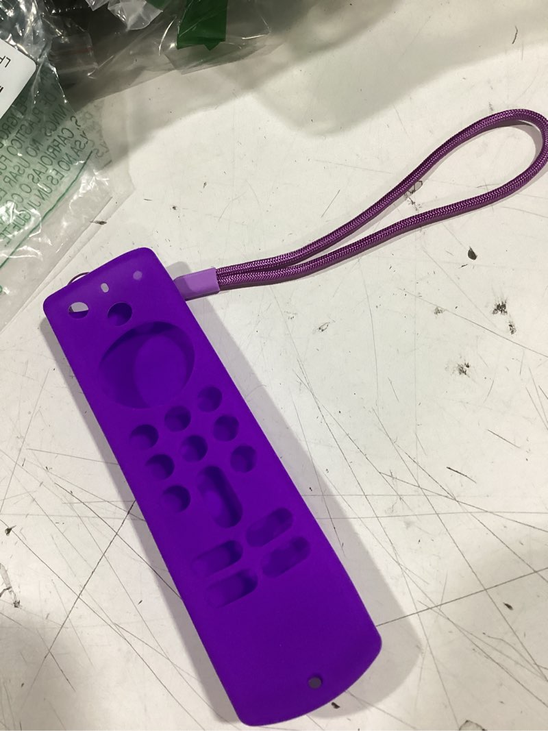 Condition photo showing Good Condition for remote control silicone cover for tv s slip silicone protective case with lanyard 3rd gen fluore green cover for tv stickremote st prec cutout buttons (purple set)