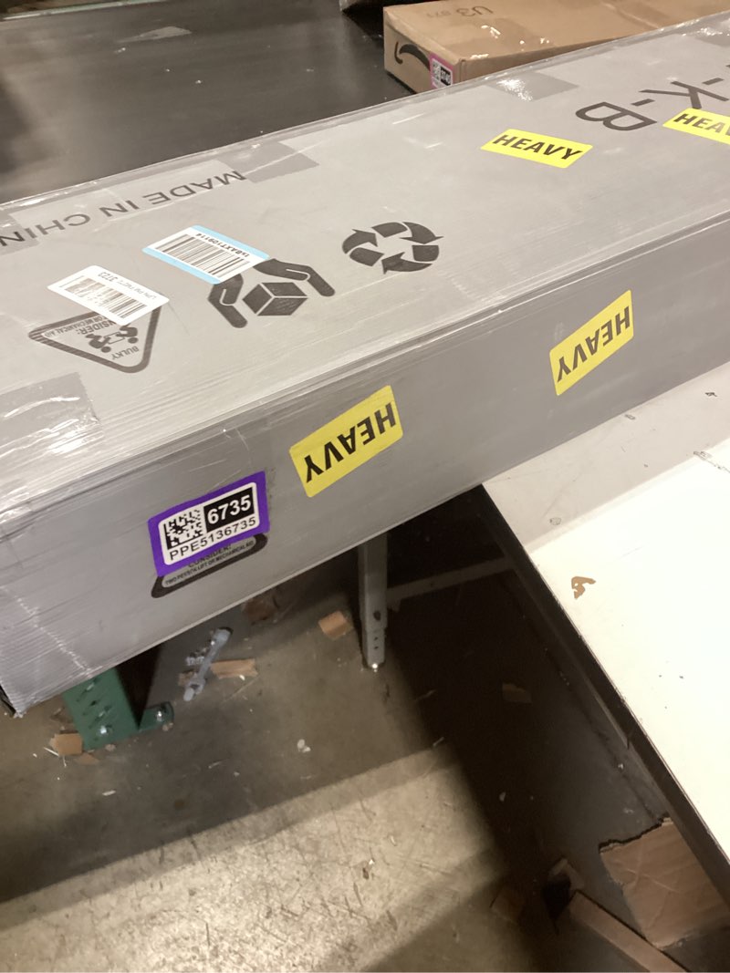 Condition photo showing New/Like New for metal bed frame,14inch king size bed frame with storage space,heavy duty sturdy mattress foundation,easy assembly,no box spring needed,king white white king