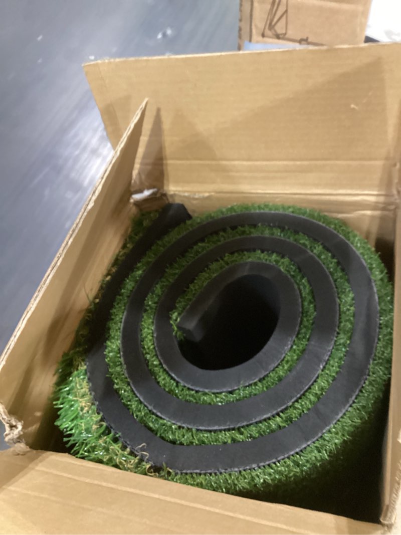Condition photo showing Good Condition for dual-turf golf mat 31mm: 6x4ft/5x5ft extra large golf hitting mats practice outdoor indoor, high-density artificial turf matt for garage simulator chipping driving training, ideal gifts for men dad 6'x4' x-large-31mm