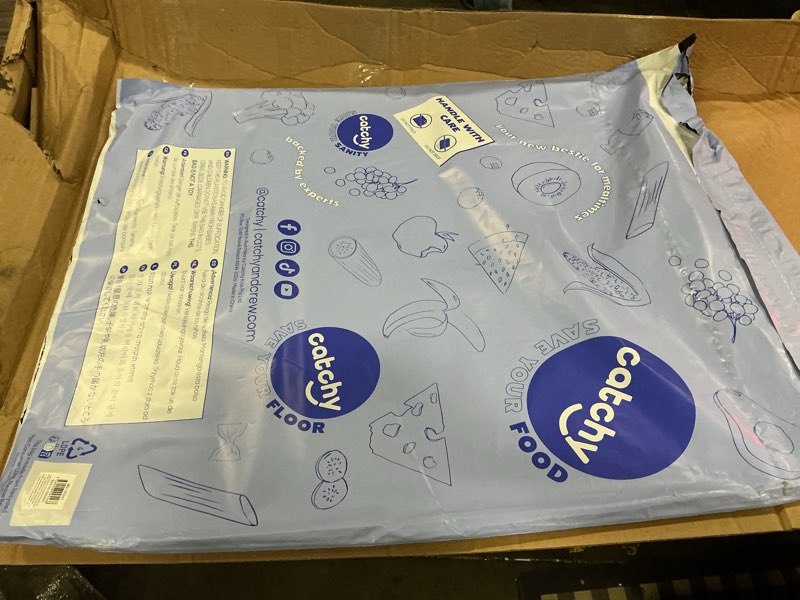Condition photo showing New/Like New for catchy - food catcher - compatible with stokke tripp trapp high chair + 11 other high chairs - highchair sold separately - baby & toddler food & mess catcher - under high chair accessory white for stokke tripp trapp