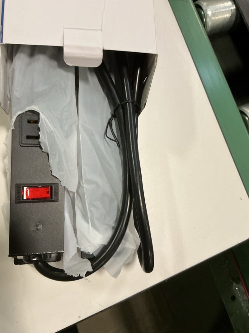 Condition photo showing Good Condition for 2Pack Metal 8 Outlet Mountable Power Strip, Wall Mount Outlet Heavy Duty, Wide Spaced Commercial Shop Power Strip with Switch, 3 FT SJT 14AWG Power Cord. 2 Pack 3FT
