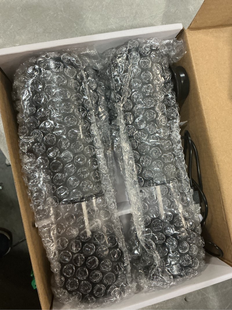 Condition photo showing New/Like New for electric salt and pepper grinder set - rechargeable salt grinder with led power display - automatic pepper grinder with storage base - pepper mill with light for kitchen gray
