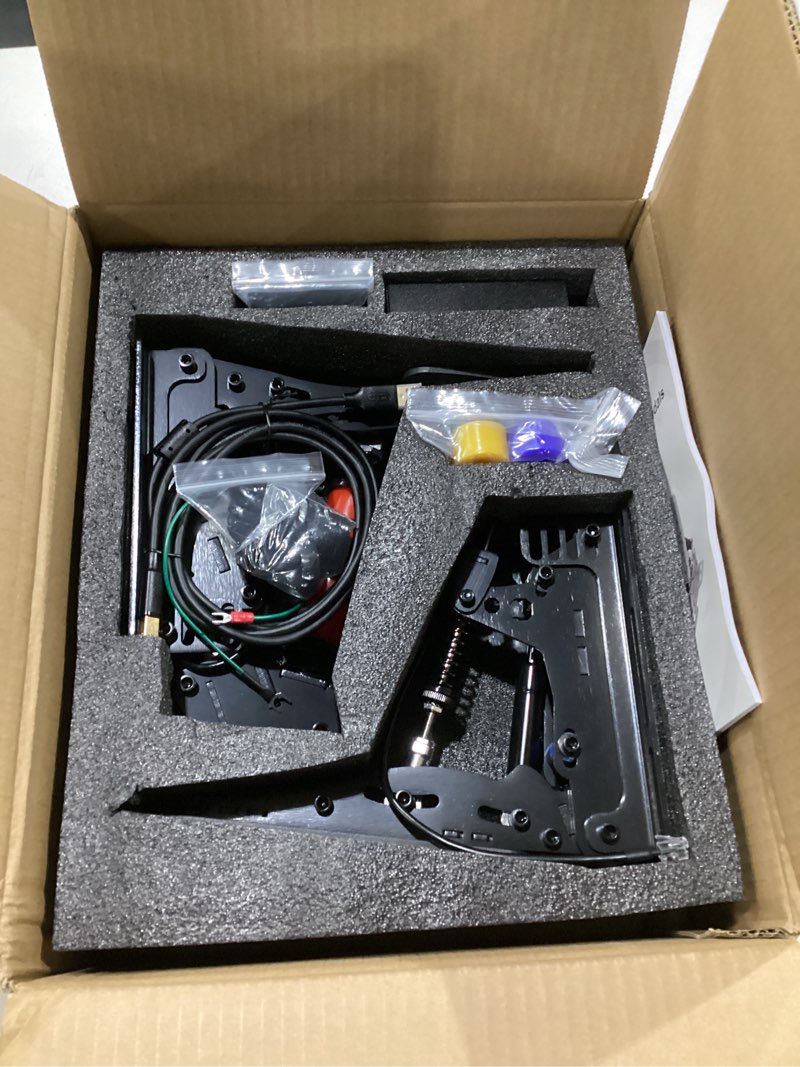 Condition photo showing New/Like New for simsonn plus x racing simulator hydraulic pedals sim racing pedals (plus x black p2-h2)