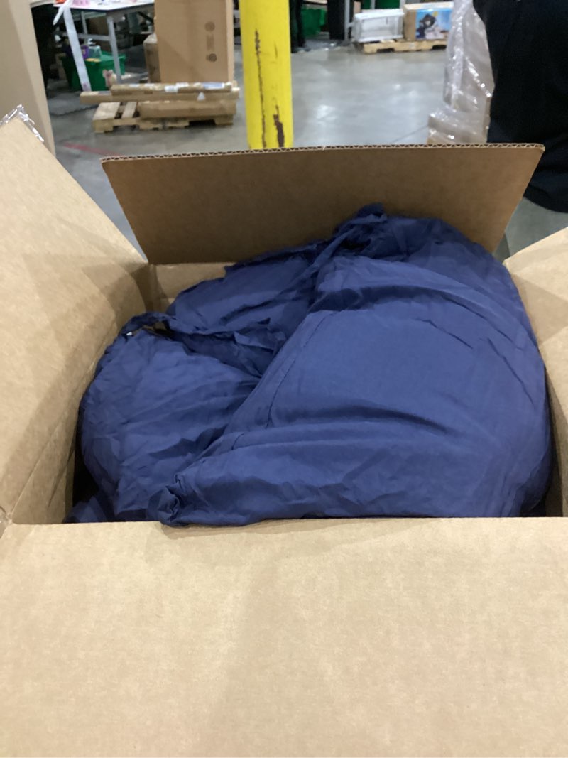 Condition photo showing Good Condition for swing replacement cushions for outdoor: 2-3 seater waterproof porch bench cushion with ties - thick patio swing cushion with backrest for garden backyard furniture dark blue 40x40in