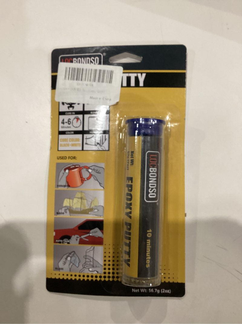 Condition photo showing As Is for Epoxy Putty, Strong Bond Epoxy Putty Stick, Fast Setting | Waterproof & Heat Resistant, Easy Repair for All Purpose Metal, Plastic, Wood, Ceramics, Glass, Grey(2 oz.)