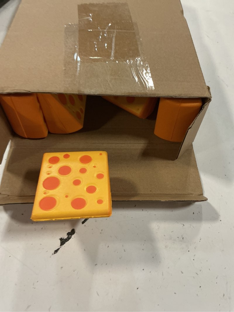 Condition photo showing Good Condition for Libima 24 Pcs Cheese Stress Toys Foam Fake Cheese Stretchy Party Favors Stress Relief Miniature for Kids Adults Anxiety Relief Fidget Toys, Dollhouse Kitchen Decor DIY