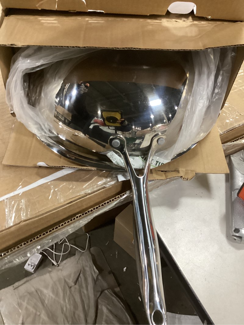 Condition photo showing Good Condition for GreenPan Valencia Pro Tri-Ply Stainless Steel 12” Wok with Lid, Ceramic Nonstick PFAS-Free Coating, Multi Clad Cookware, Induction, Dishwasher Safe, Oven and Broiler Safe