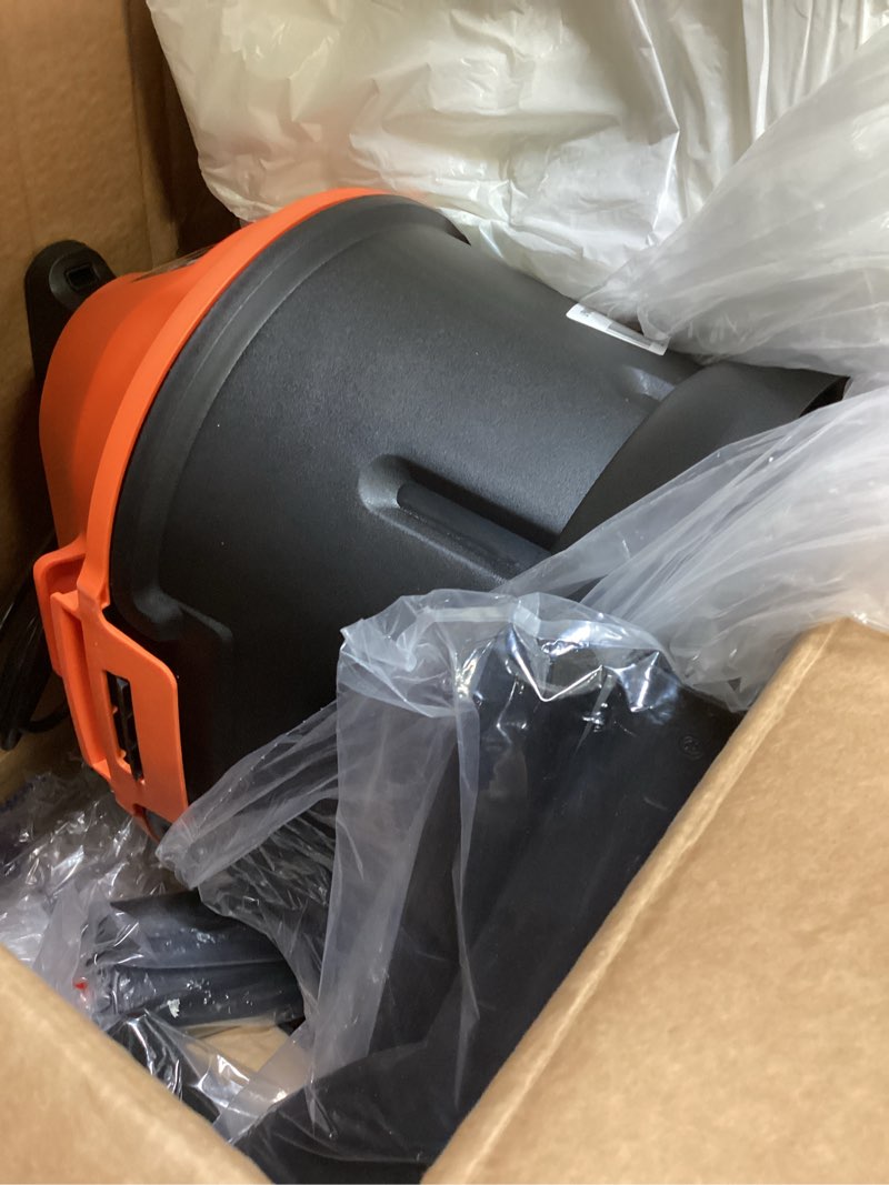Condition photo showing As Is for armor all aa255w wet/dry utility vac 2.5 gallon, 2.5-gallon,120 volts (ac), orange/black update 2.5 gal