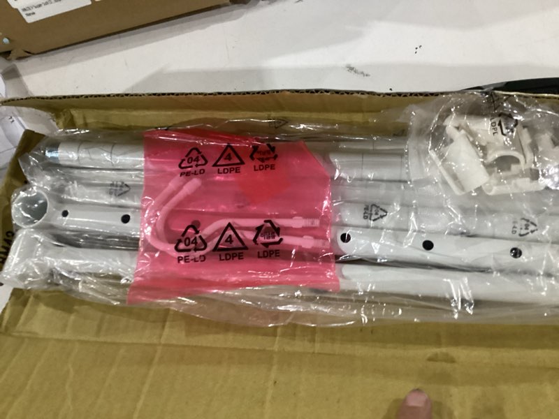 Condition photo showing Good Condition for simple houseware adjustable closet hanging rod, white