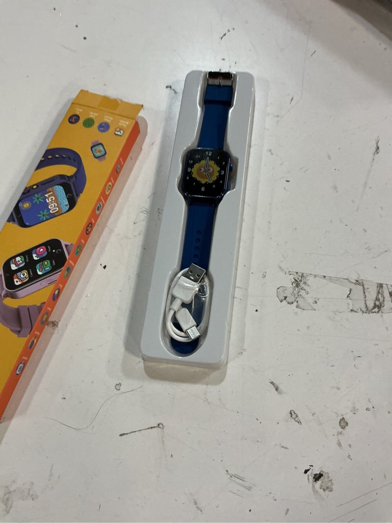 Condition photo showing Good Condition for luyiilo smart watch for kids, with 26 puzzle games, touch screen, hd camera, alarm clock, toys for ages 4-12 years old.birthday gift for boys girls (blue)