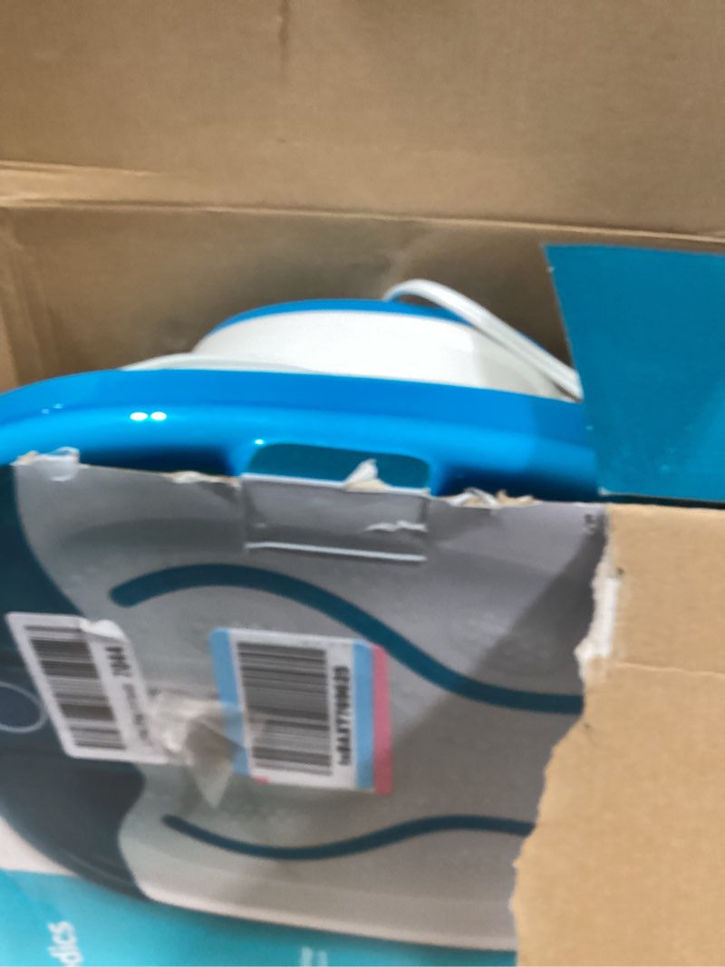 Condition photo showing As Is for Homedics Bubble Mate Foot Spa, Toe Touch Controlled Foot Bath with Invigorating Bubbles and Splash Proof, Raised Massage Nodes and Removable Pumice Stone