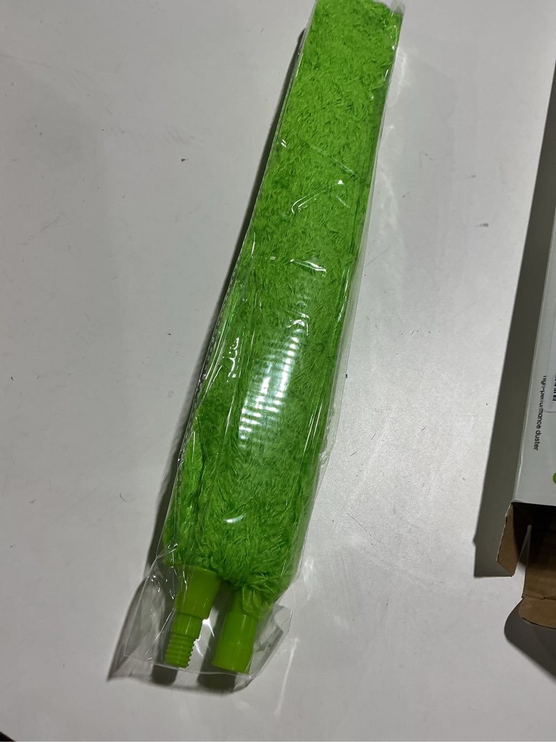 Condition photo showing New/Like New for Extendable Microfiber Feather Duster, Feather Dusters for Cleaning, Ceiling Fan Dust and Cobweb Cleaner - Electrostatic Bendable Head - up to 100 Inch up to 100 inch Green