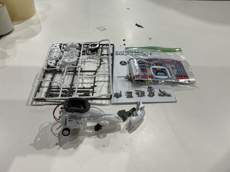 Condition photo showing As Is for stem projects for kids age 8-12 solar robot learning building science kit with solar panel & battery powered 6 in 1 experiment for kids, christmas birthday gifts idea toy for 9 10 11 boys girls