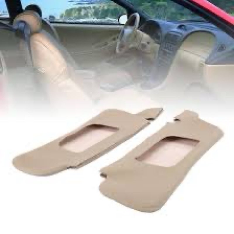 Asixxsix Sun Visor Cover Protector for 1994 to 2004, PU Leather Sun Visor Replacement Cover Skin, Le