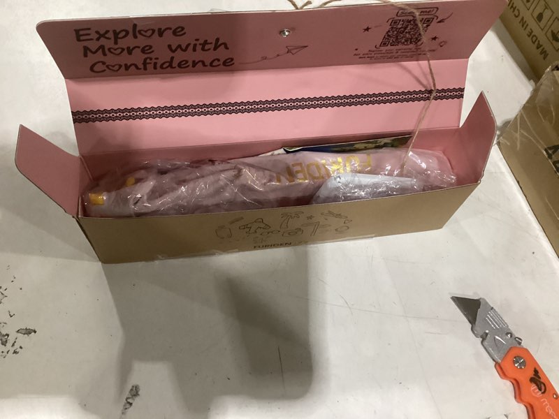Condition photo showing Good Condition for furiden lite dual-voltage curling iron: 110v-240v 1 1/2 inch ceramic wide barrel 2-in-1 curling iron for chin length hair - europe travel for soft curls with clamp 1.5? barrel — chin length, soft curls gold
