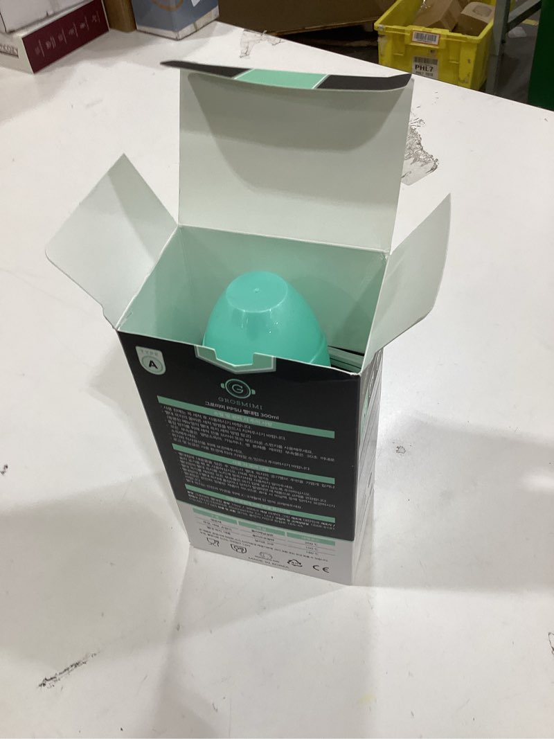 Condition photo showing New/Like New for GROSMIMI Spill Proof no Spill Magic Sippy Cup with Straw with Handle for Baby and Toddlers, Customizable, PPSU, BPA Free 10 oz (Aqua green)