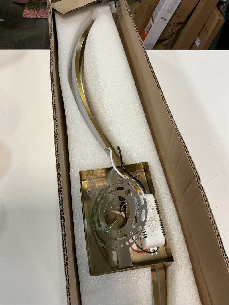 Condition photo showing Good Condition for CANEOE Modern Wall Sconce, 39Inch Gold LED Wall Light Fixtures,6000K Bathroom Vanity Light Fixtures Over Mirror Indoor Bedroom Wall Lamps for Living Room Hallway Sconces Lighting Gold,6000K Hard-wired