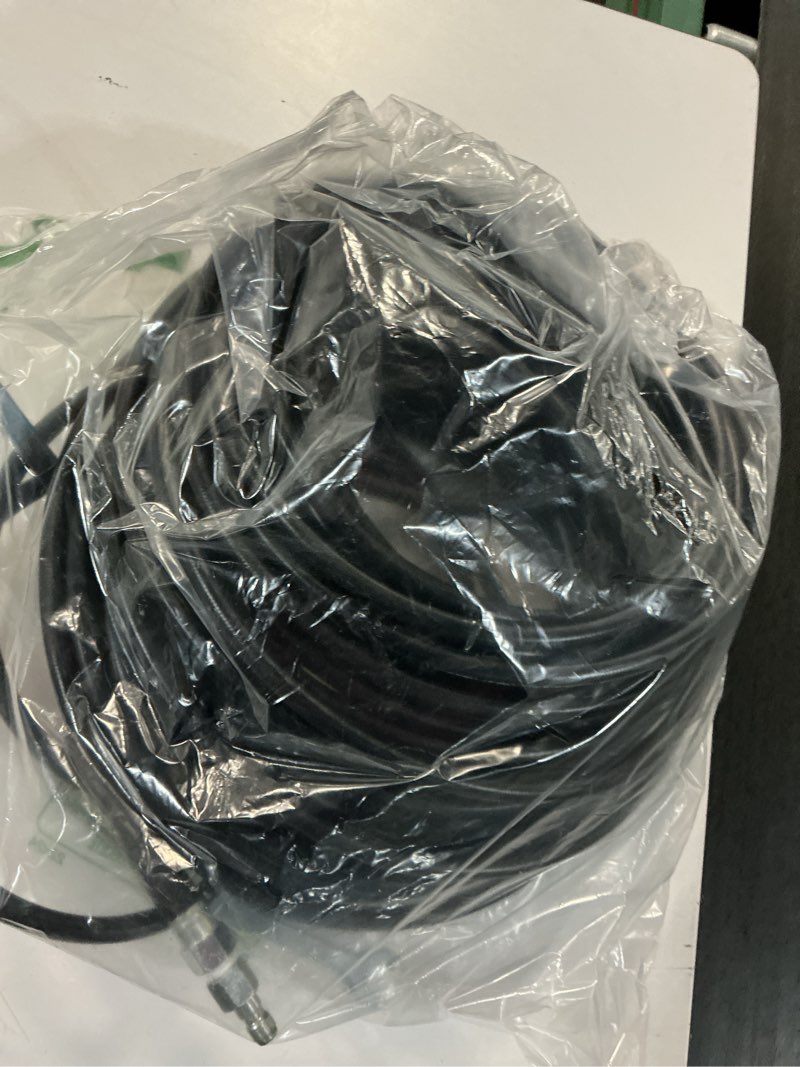 Condition photo showing Good Condition for sewer jetter kit for pressure washer 100ft, 5800psi drain cleaner hose 1/4 inch npt corner, rotating and button hose sewer jetting nozzle pearl corsage pin waterproof tape with 2 spanner