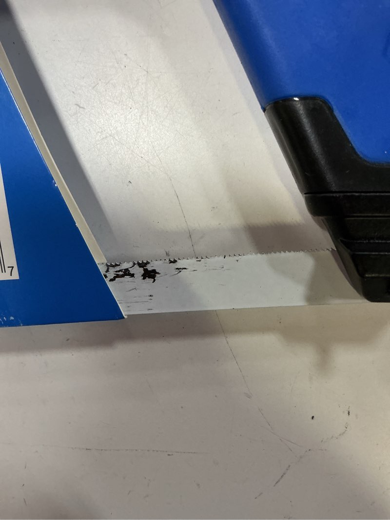 Condition photo showing As Is for kobalt 12-in extra fine cut hack saw