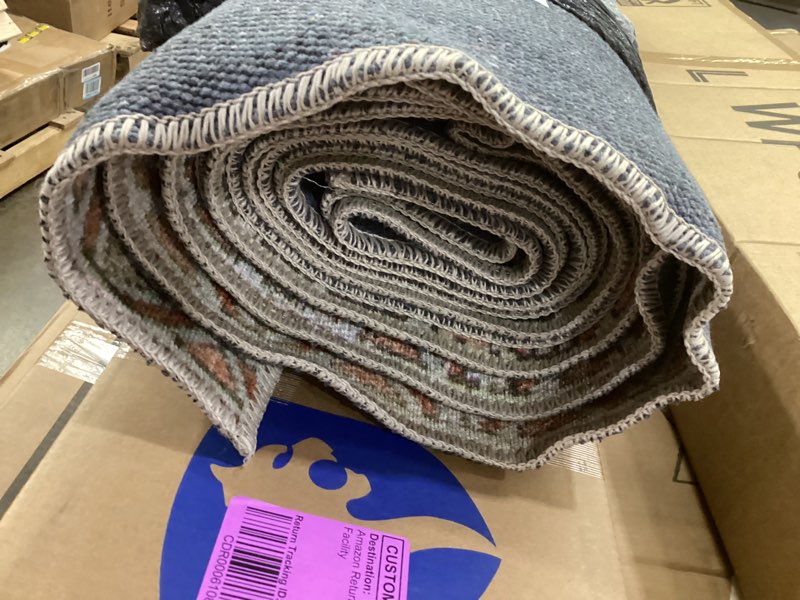 Condition photo showing Good Condition for loloi loren collection lq-15 terracotta/sky 8'-4" x 11'-6" area rug terracotta / sky 8'4" x 11'6" (rectangular)