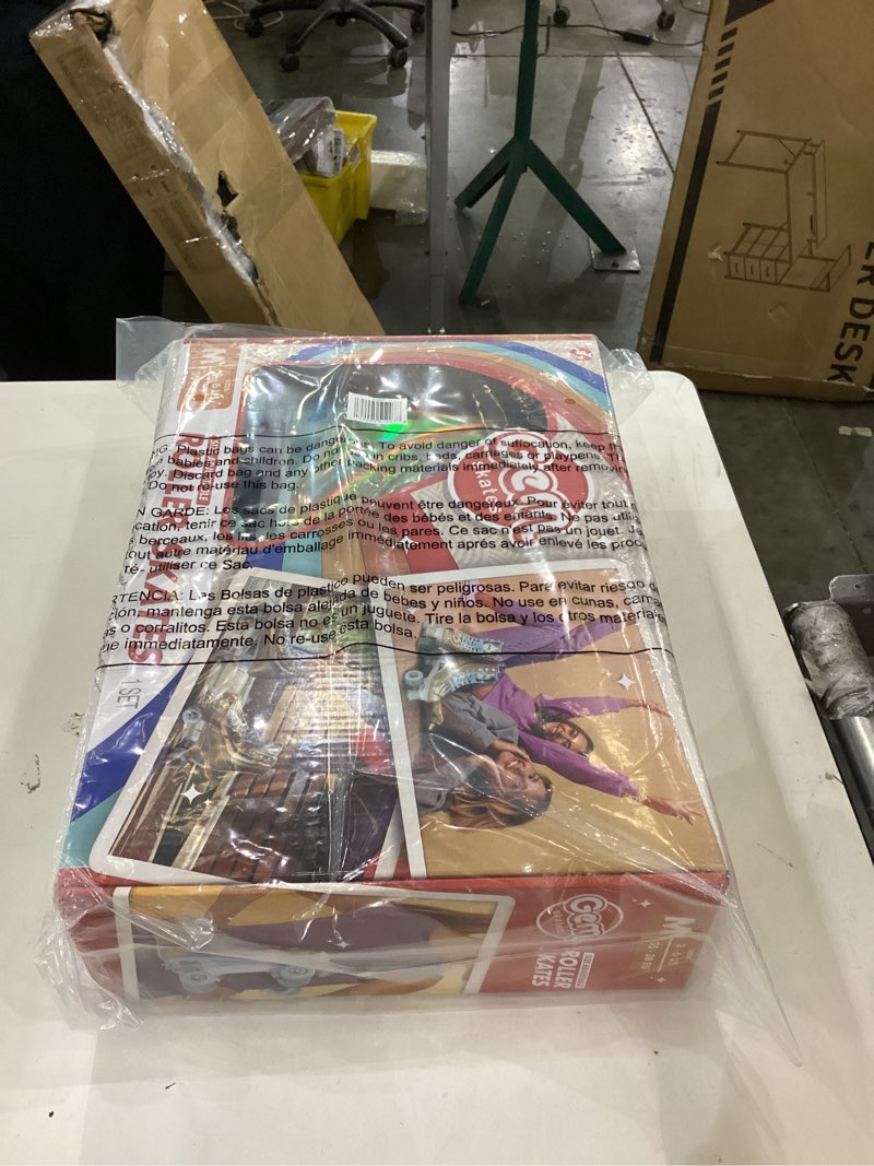 GEM QUAD ROLLER SKATES - Holographic Blue, Size 3-6