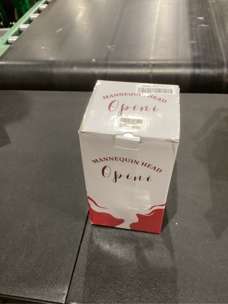 Condition photo showing As Is for Mannequin Head with 80% Human Hair - Straight, 26"-28" Doll Head for Cosmetology & Hairdresser (#27 Light Brown)