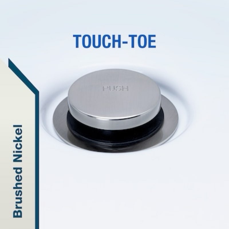 dearborn touch toe stopper - brushed nickel