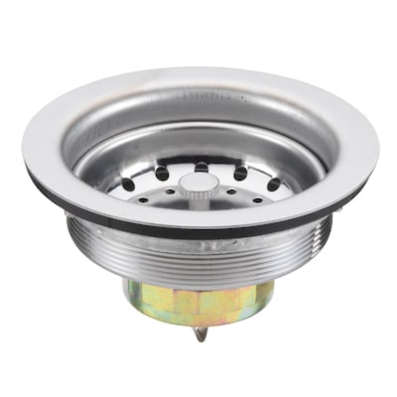 allen + roth 4.5-in stainless steel rust resistant strainer with lock mount included