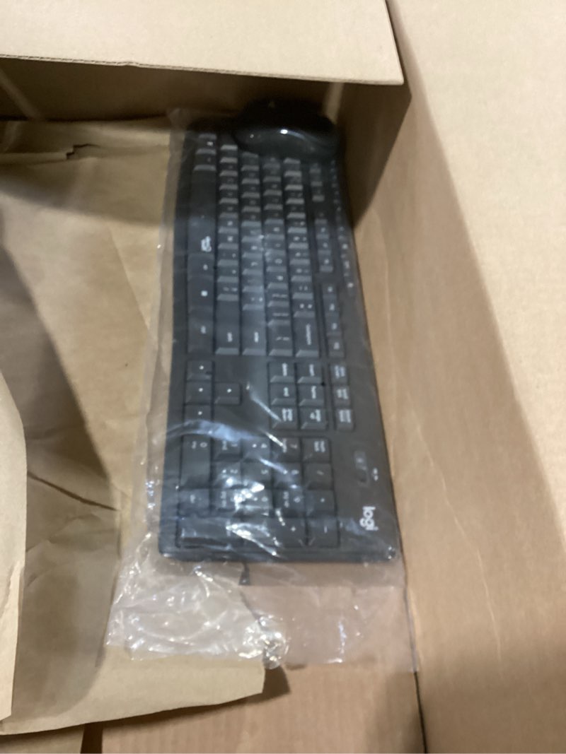 Condition photo showing As Is for Logitech MK295 Wireless Mouse & Keyboard Combo with SilentTouch Technology, Full Numpad, Advanced Optical Tracking, Lag-Free Wireless, 90% Less Noise - Graphite