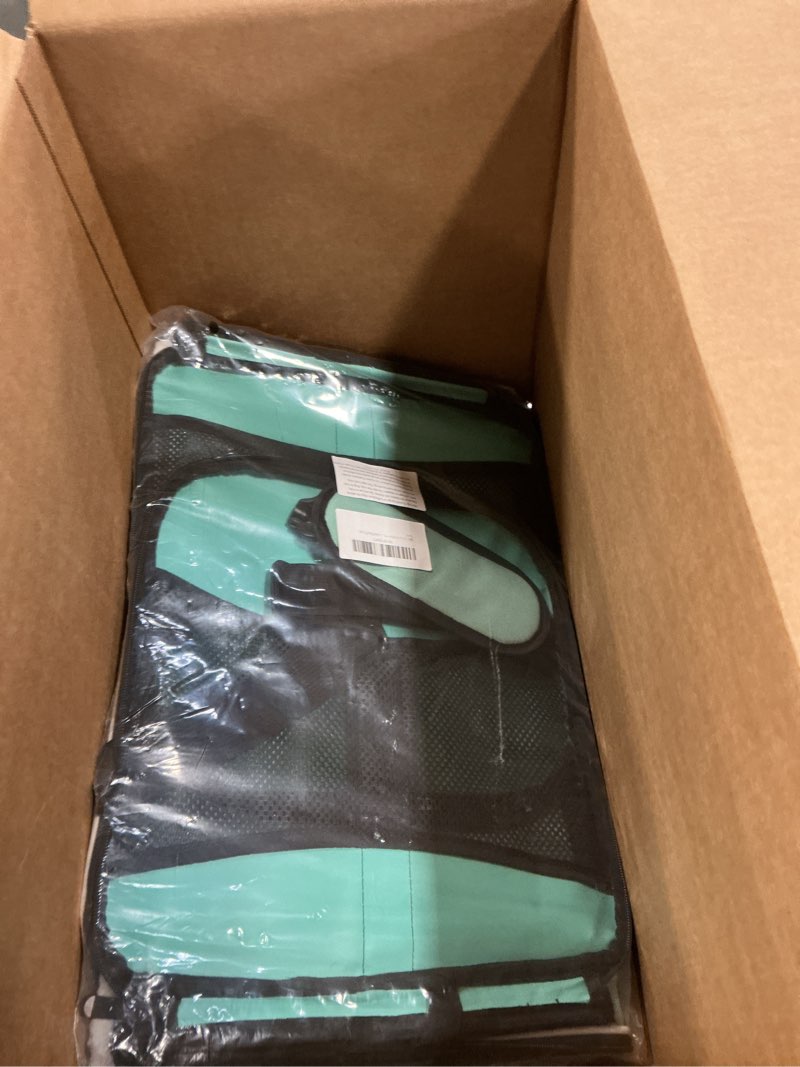 Condition photo showing New/Like New for Cat Carrying Case - Pet Carrier, Up to 30Lbs Soft Sided Protable and Breathabl Pet Travel Carrier, Pet Travel Carrier Removable Fleece Pad, Collapsible for Large Cats Small Dogs(X-Large, Green) 20.0"L x 13.0"W x 13.0"H green