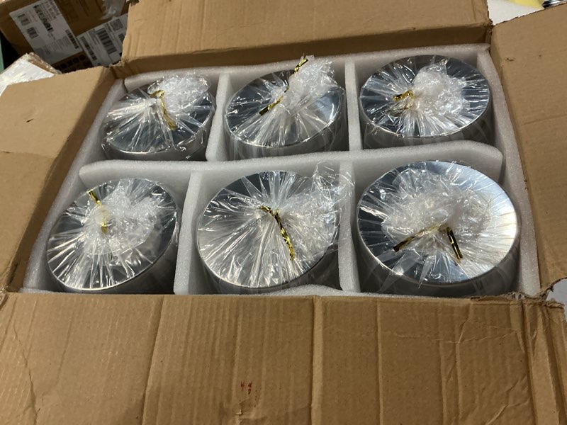 Condition photo showing New/Like New for sundry jars, unlabeled set of 6 non-sterile