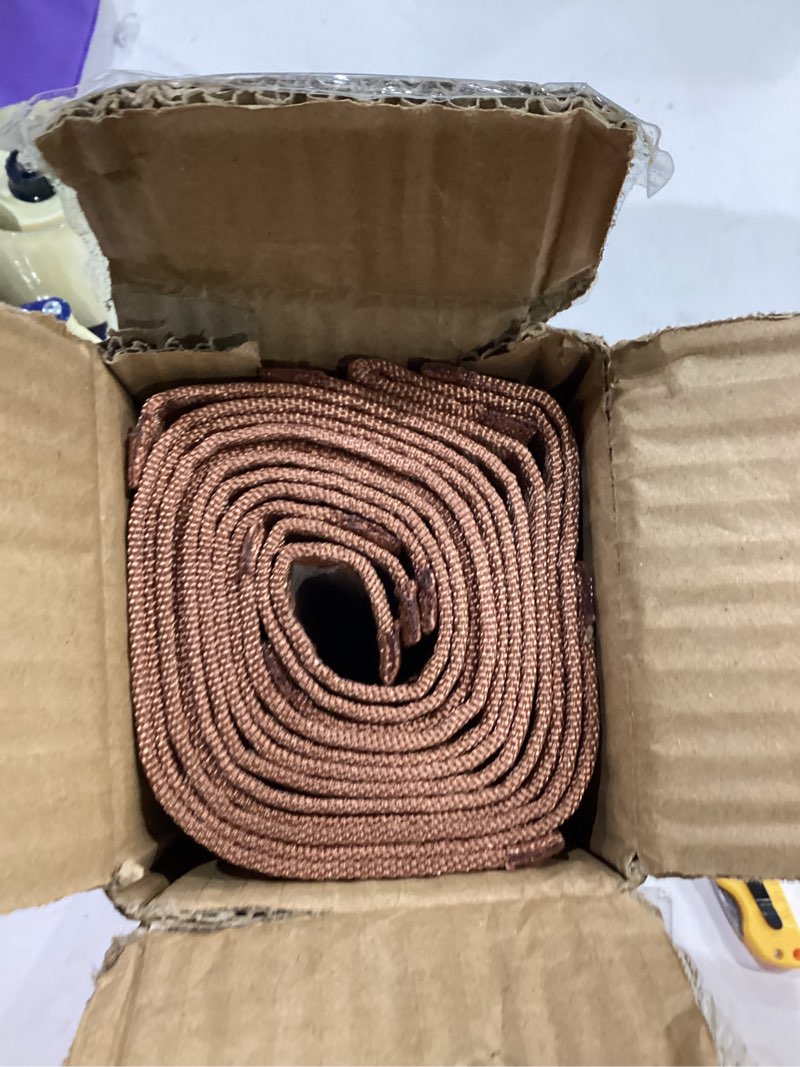 Condition photo showing Good Condition for LOVECASA Placemats Set of 6, Bamboo Table Mats Set with Leaf Pattern, 18'' × 12'' Woven Placemat, Washable Heat-Resistant Place Mats for Kitchen, Brown Leaf Brown 6 PCS