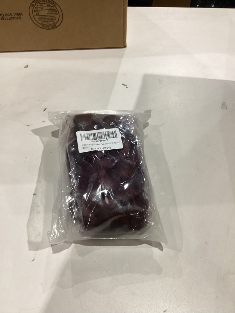 Condition photo showing New/Like New for Ponytail-Extensions-for-Black-Women Draw-String-Ponytail-for-Black-Women24inch 2pc Braided-Ponytail-Extension Braid-Extensions-Long-Braided-Ponytail-Extension-for-Black-Women (Burgundy)