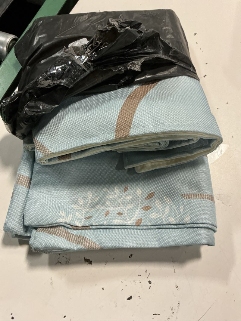 Condition photo showing Good Condition for twelve 3pcs bed runner set - 1 scarf and 2 pillowcases, rippling teal bedding scarves for guesthouse, hotel, home decor (50x260cm)