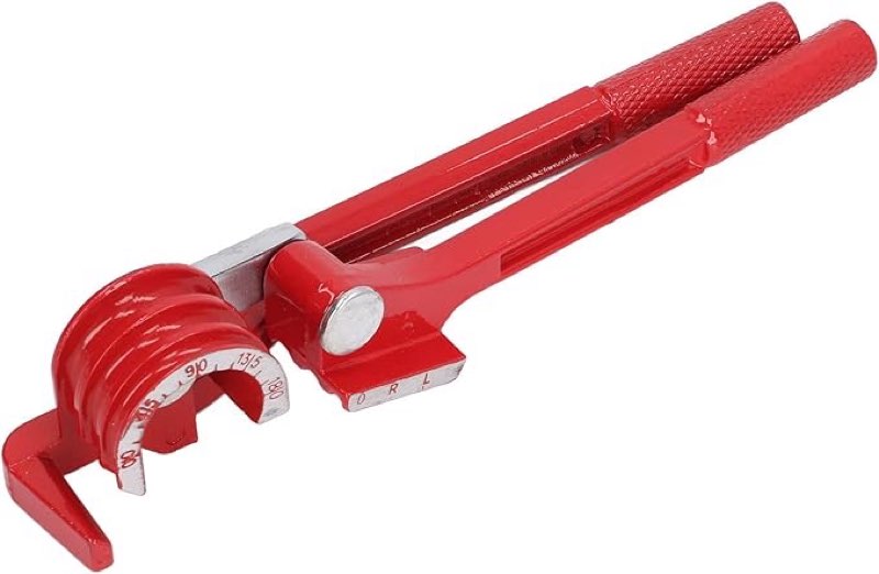 Copper Pipe Bender, Aluminum Alloy 3 in 1 6mm 8mm 10mm Manual Tube Bending Tool Copper Tubing Bender Copper Tube Bender for Copper, Brass, Aluminum and Thin Steel Pipes