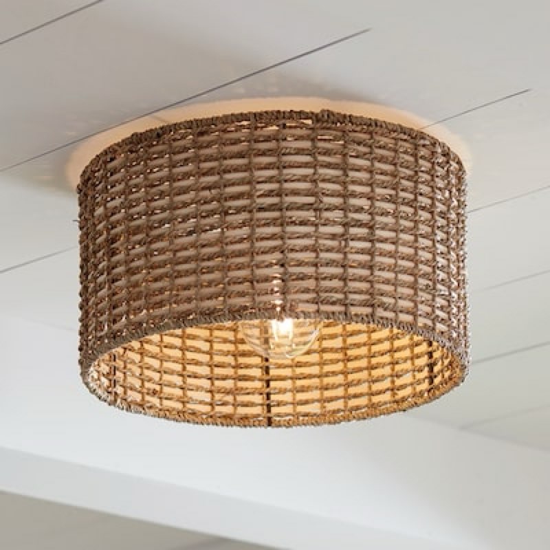 allen + roth adara 1 -light 13.625-in matte black flush mount light