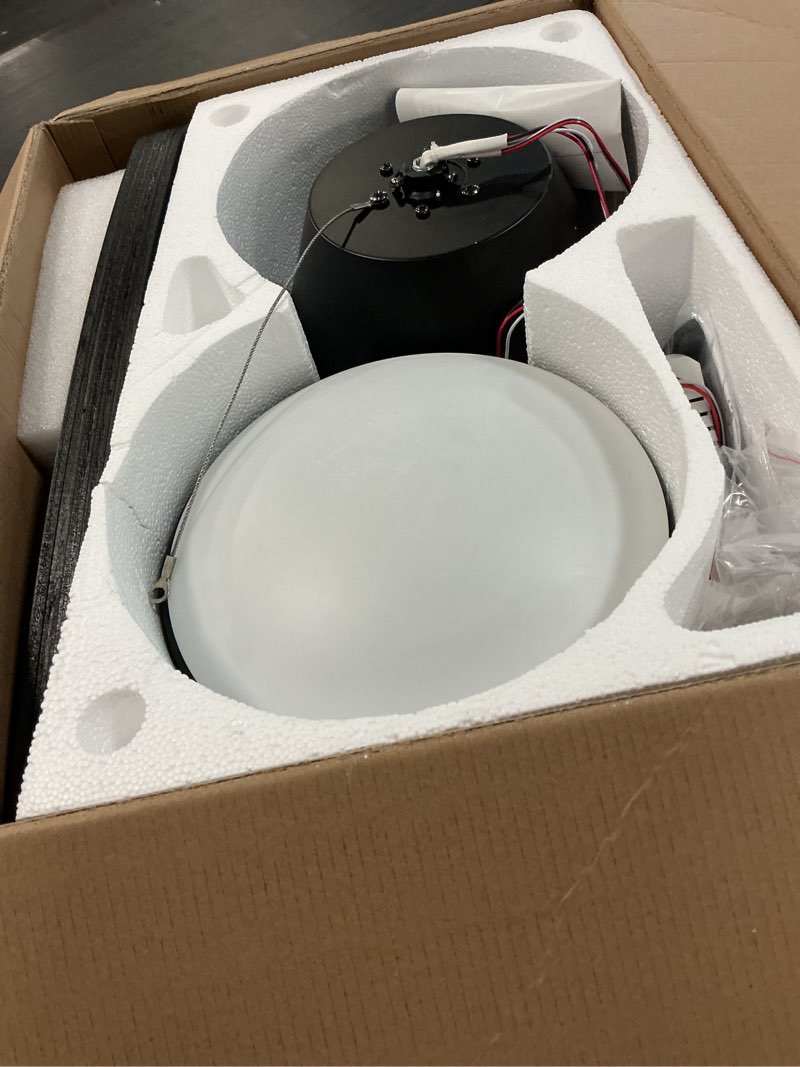 Condition photo showing As Is for ceiling fans with lights, 42 inch low profile ceiling fan with light and remote/app control, flush mount, reversible, 3cct, dimmable, noiseless, brown ceiling fan for indoor/outdoor use brown 42inch