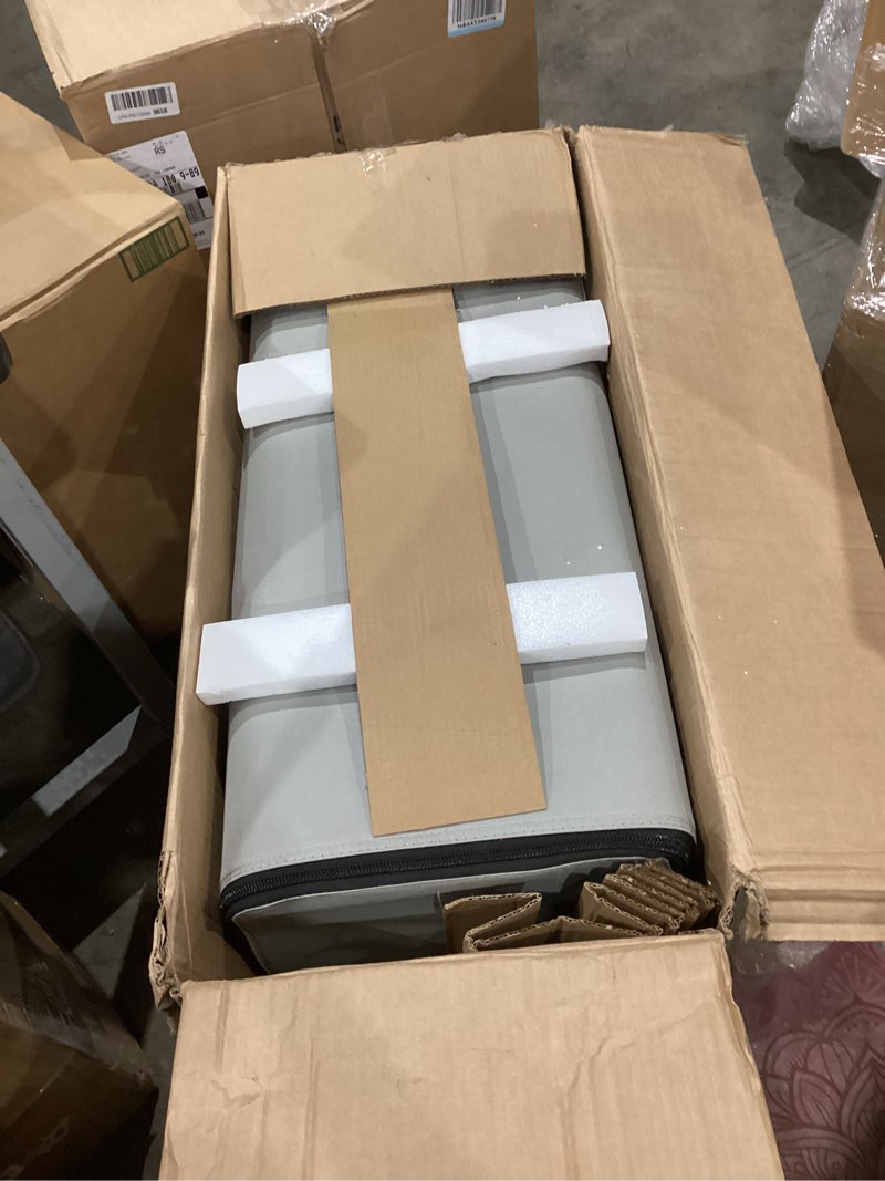 Condition photo showing Good Condition for ivation ez®-bed (queen) inflatable air mattress with frame & built-in pump - 3 min self inflate/deflate - raised blow up bed with legs, auto shut off, premium coil design, wheeled portable case