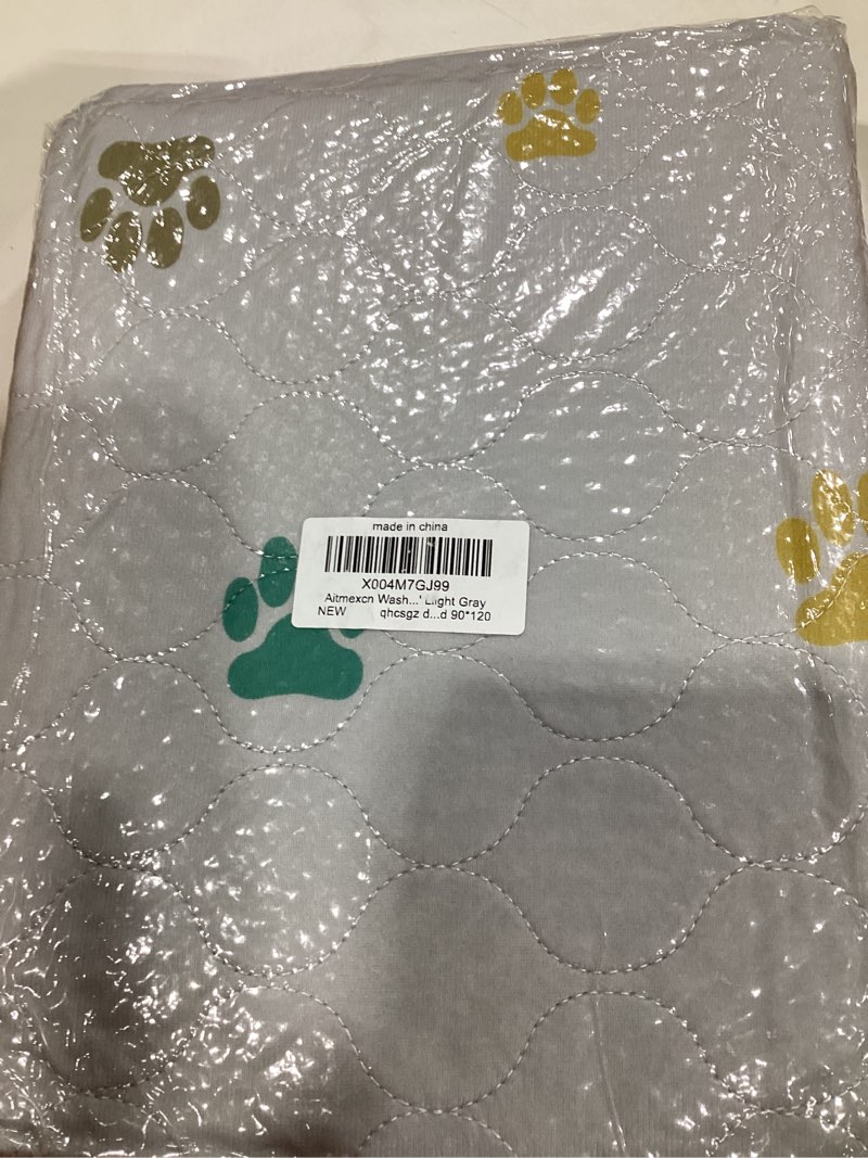 aitmexcn washable puppy dog pee pad, 2pcs 100% waterproof whelping training mat for puppy/senior dog