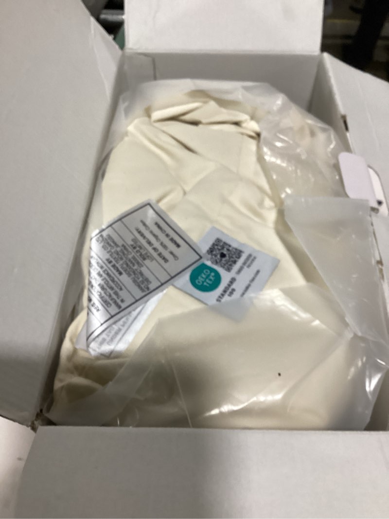 Condition photo showing As Is for LOFE Organic Buckwheat Pillow for Sleeping with Organic Cotton Pillowcase - 16''x22'', Adjustable Loft, Breathable for Cool Sleep, Cervical Support for Back and Side Sleeper(Tartary Buckwheat Hulls) 16x22 Off White(pure)