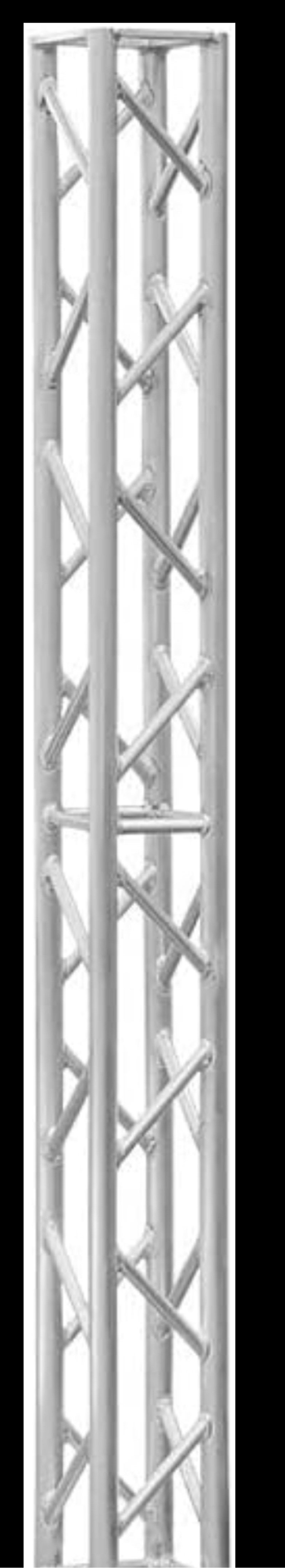 Monoprice 8in x 8in Lite Duty Box Truss - 2 Meter (6.56 Feet) With Hardware, 500 Pounds Max Load Capacity - Stage Right Series