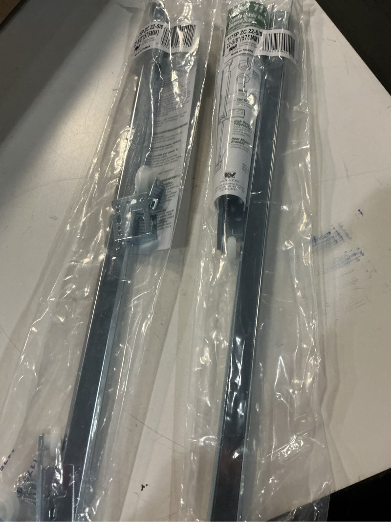 Condition photo showing New/Like New for Knape & Vogt 1175P ZC 22 22-5/8\" Zinc Single Track Drawer Slide (Pack of 2 )
