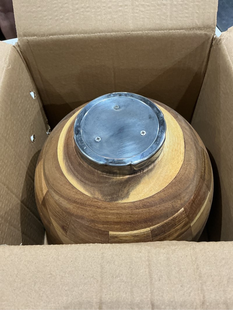 Condition photo showing Good Condition for 5 qt solid wood mixing bowl compatible with kitchenaid tilt-head stand mixer, handcrafted natural wooden bowl for 4.5-5 qt k45ss ksm75 ksm150, ideal for bread dough & salads (light brown)