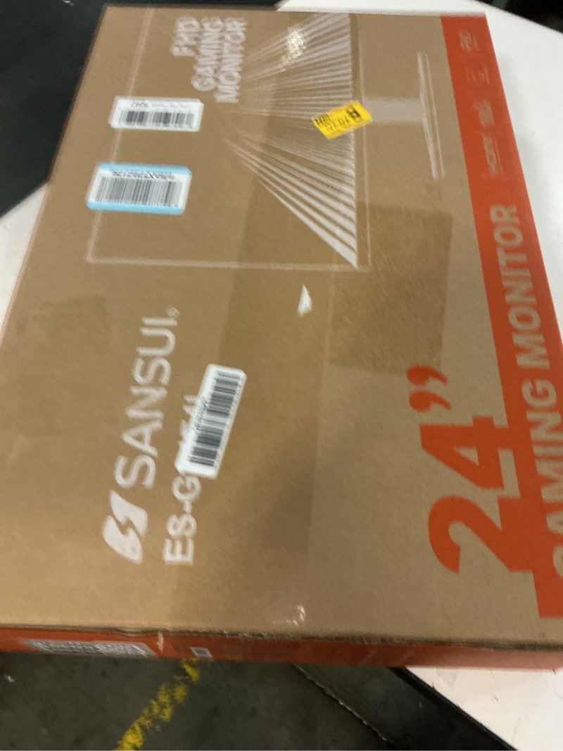 Condition photo showing New/Like New for sansui 24 inch gaming monitor 200hz 180hz 1ms freesync hdr 110% srgb fhd 1080p computer monitor hdmi dp ports eye care frameless vesa mount cable management (es-g24f4l hdmi cable included) 24 inch fhd 200hz gaming