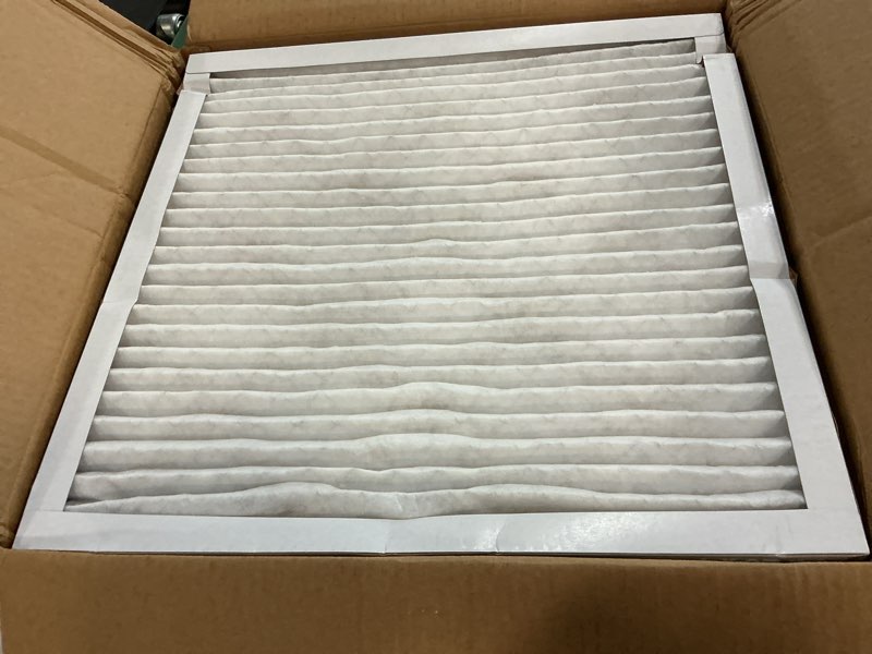 Condition photo showing Good Condition for amazon basics 20x20x1 air filter 6-pack, merv 11 ac furnace filters, dust, pet, allergy control, electrostatic (actual size: 19.75 x 19.75 x .75)